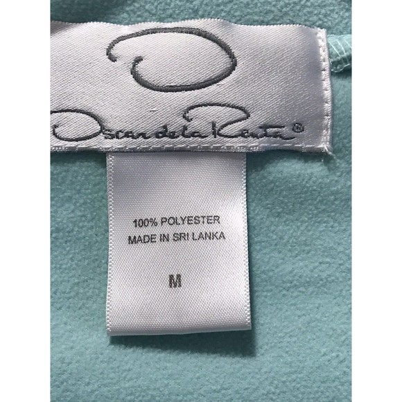 Oscar De La Renta Women’s Green Embossed Floral Scoop Long Sleeve Sweate… - Picture 6 of 10